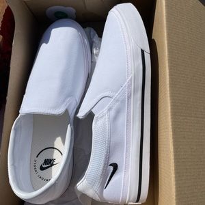 Nike canvas slip on’s New In Box